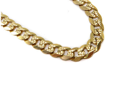 Gold Plated Mens Curb Chain